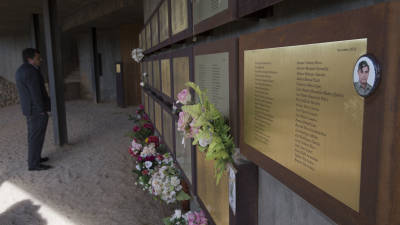 L´ossari del Memorial de les Camposines, a la Fatarella, acull un centenar de restes òssies. FOTO: JOAN REVILLAS