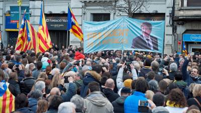 Concentraci&oacute;n de independentistas hoy frente a la subdelegaci&oacute;n del Gobierno en Girona