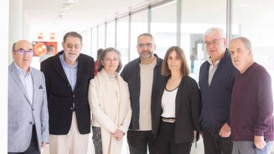 Josep Ramon Correal, Antonio Ricomà, Ángela Tirado, Manuel Cerezuela, Cristina Zapata, Vicente Descalzo y Pedro Sánchez. Foto: Àngel Ullate