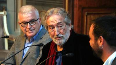 El músic Jordi Savall a la presentació avui al Palau Moja de Barcelona de la tercera temporada del festival. Foto: ACN