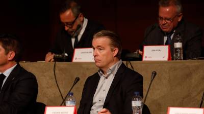 Fredrik Wester en la mesa del Consejo por primera vez en la última Junta de Accionistas. Foto: Pere Ferré