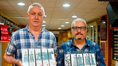 Jordi Pàmies y Eugeni Biosca, con una nueva serie de puntos de libro. FOTO: Alfredo gonzález