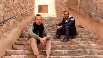 Roman Borràs i Joan Farnós, fundadors del grup Xeic!, a Rasquera. Foto: ACN