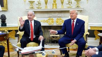 El primer ministro de Israel, Benjamín Netanyahu, y el presidente de Estados Unidos, Donald Trump. Foto: EFE