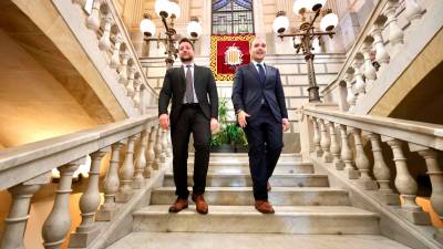 Imagen de la reunión entre Generalitat y Ayuntamiento de Tarragona. Foto: Marc Bosch