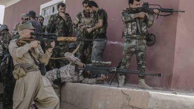 Los peshmergas (milicianos kurdos) son la punta de lanza de la cercana reconquista de Mosul, en Irak. Foto: efe