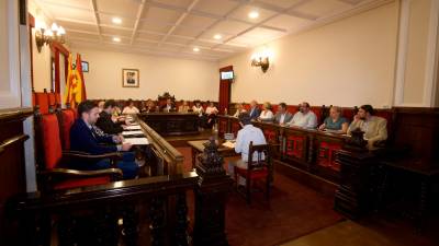 Primer ple ordinari del mandat a l’Ajuntament de Tortosa. Foto: J. Revillas