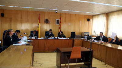 Imagen de archivo de un juicio celebrado el año pasado en la sala de vistas de la Sección Segunda. FOTO: ACN