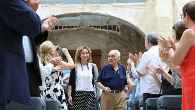 Algunos de los supervivientes de la Lleva del Biber&oacute; han sido los grandes protagonistas de este acto.