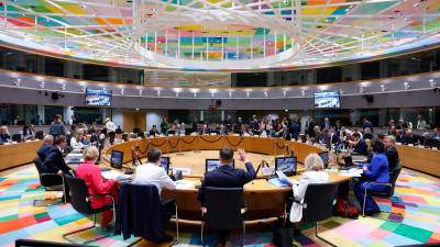 Reunión del Consejo de Asuntos Generales de la UE, este lunes. Foto: ACN