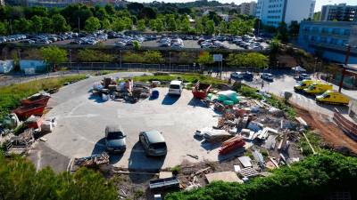 Solar donde se levantará el nuevo edificio. Foto: DT