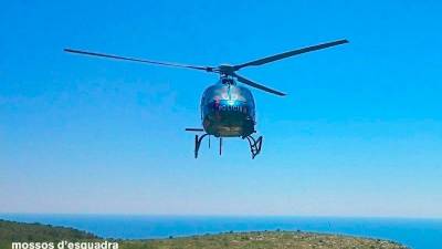 En el operativo de búsqueda del martes por la tarde participó un helicóptero de Mossos d’Esquadra.