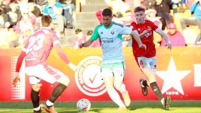 El Nàstic cayó ante Osasuna en un bonito duelo copero en el Nou Estadi. Foto: Nàstic