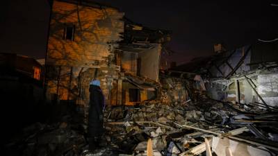 Destrozos en Ucrania tras un bombardeo reciente. Foto: EFE