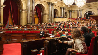 Els grups parlamentaris voten al ple del Parlament de Catalunya del 22 de gener. Foto: ACN