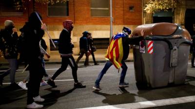 Imagen de los disturbios de los últimos días en Barcelona. FOTO: EFE