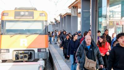 Estación de tren de Sant Vicenç de Calders. Foto: Alba Mariné