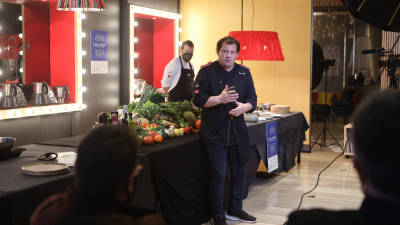 El chef Pep Moreno del restaurante Deliranto de Salou. Foto: Alba Mariné