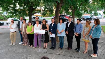El gobierno compareció ayer para valorar los primeros 100 días de mandato. Foto: Fabián Acidres