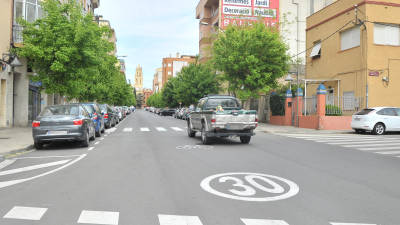 En el Cam&iacute; de Tarragona piden las medidas para que se respete la velocidad. FOTO: Alfredo Gonz&aacute;lez