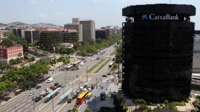 Edificis corporatius de CaixaBank, a l'avigunda Diagonal de Barcelona.