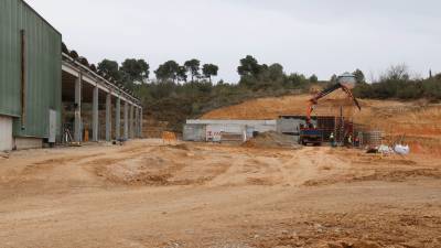 Obres d'ampliació del Centre de Tractament de Residus de la Conca de Barberà, situat a l'Espluga de Francolí. Foto: ACN