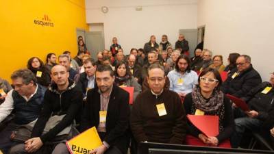 Imagen de la asamblea de ERC del pasado 29 de diciembre que votó revocar a Pitarch. Foto: A.M./DT