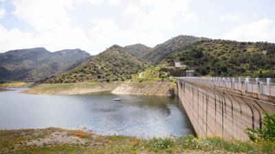 El pantà de Siurana supera lleugerament el 25% de la seva capacitat. Foto: Alba Mariné