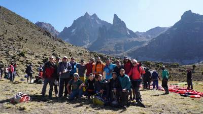 Los participantes en el trekking. FOTO: Cedida