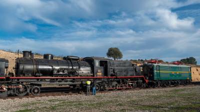 Les locomotores han arribat des de Lleida. Foto: Joan Revillas