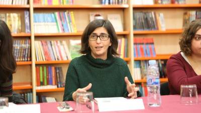 Farré estuvo recientemente en Tarragona presentando su libro 'Curs de feminisme per microones'. Foto: Alba Mariné
