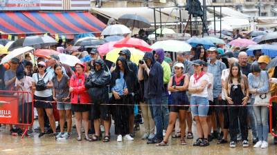 Actos suspendidos por la lluvia. Foto: Pere Ferré