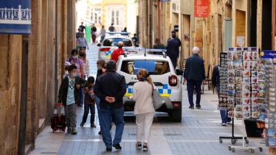 La Guàrdia Urbana patrullando Tarragona. Foto: Pere Ferré/DT