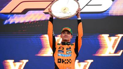 Norris consiguió ser el primer líder del Mundial de Fórmula 1 tras vencer en Australia. foto: efe