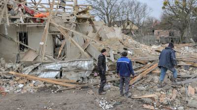 Destrozos ocasionados por ataques rusos a Ucrania. Foto: EFE