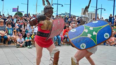 Los gladiadores fueron los más seguidos y animados. Foto: Alfredo González