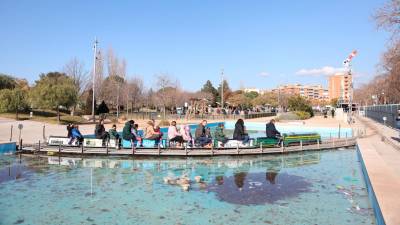 En el Parc del Trenet también hay filtraciones que tendrán que ser reparadas. FOTO: Alba Mariné