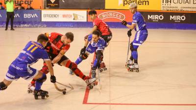 Joan Salvat en un partido en la OK Liga durante esta temporada. foto: alba mariné