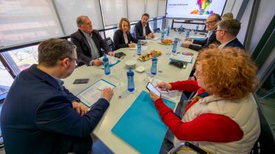 Un momento de la reunión del jurado de la cuarta edición del ‘Premi BBVA a la innovació empresarial’. Foto: Marc Bosch