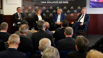 Ignasi Cañagueral, Berta Cabré, Jordi Ciuraneta y Ferran Bel durante la jornada. Foto: dt