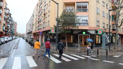 El inicio de la calle del Escultor Rocamora del barrio del Carrilet de Reus. Foto: Alba Mariné