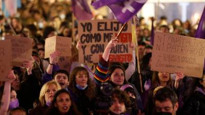 Manifestación del 8 de marzo, Día Internacional de la Mujer, del pasado año en Tarragona. foto: pere ferré