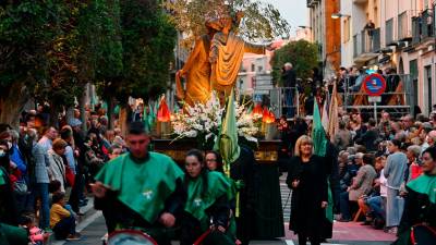 Un instante de la Processó del Sant Enterrament, el año pasado. Foto: Alfredo González