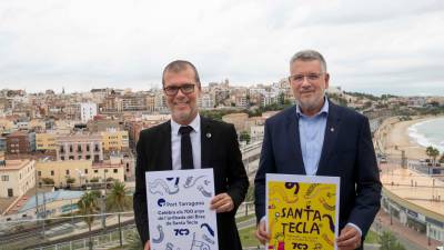 Josep Maria Cruset, presidente del Port, y Pau Ricomà, alcalde de Tarragona, certificaron este miércoles el acuerdo. foto: T. van der Meulen