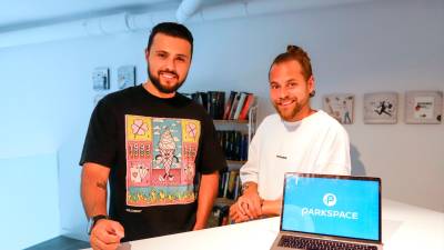 Yuri Tavares y Santiago Betancor, fundadores de Parkspace. Foto: M.Bosch