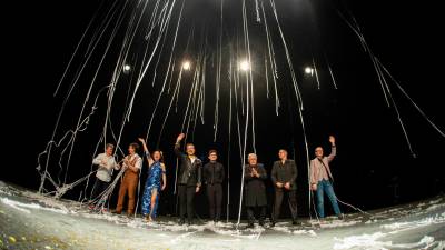 Los magos saludando durante la inauguración de la edición del año pasado. Foto: Festival Teatre Màgic