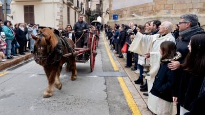 Benedicció dels animals a Móra d’Ebre. Foto: Joan Revillas
