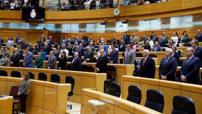 Imagen de la cámara del Senado español. Foto: EFE