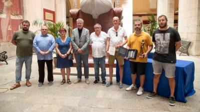 Los premiados, en el ayuntamiento de Tarragona. Foto: Ayuntamiento de Tarragona