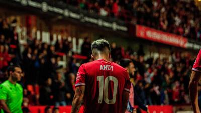 El futbolista del Nàstic Andy Escudero ha encajado de manera brillante en el rol del ‘10’. foto: nàstic